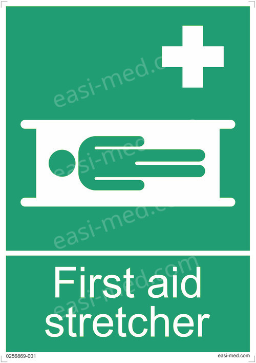 First Aid Stretcher Sign Ensure Safety with First Aid Stretcher A