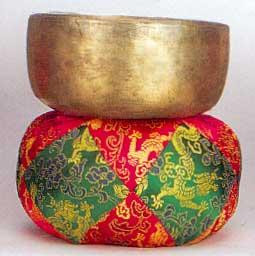 Tibetan Singing Bowl, 6+ " -- A musical instrument used to create lovely music or signify the beginning and end of a silent meditation period.