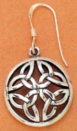 Round Sacred Knot Celtic Earrings