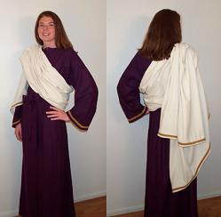 Serenity meditation robe in raw silk.