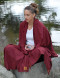 Tibetan Zen Meditation Shawl, Cotton Poly blend