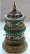 Special Prayer Wheel, with Jade, Turquoise, or Coral 
