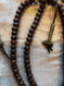 Vintage Older Bodhiseed mala with bell and two types of classical dorjes