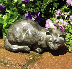 Watchful Cat garden statue