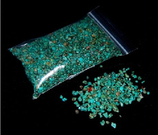 Seven Turquoise chips 