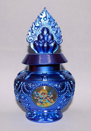  Vajrakilaya Treasure Vase Blessed during monastic puja with protective and cleansing mantra.