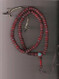 Red Bone Mala with inlay, counters 