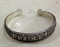 Om Mani Padme Hum Silver Bracelet of the Love and Compassion mantra