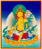 Yellow Tara Thangka, feminine aspect of wealth and prosperity, used in Tibetan Buddhist pujas.